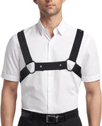 Adjustable Neoprene Harness for Men - Body Chest Belt With Buckles - Gay Interest Clubwear Costume