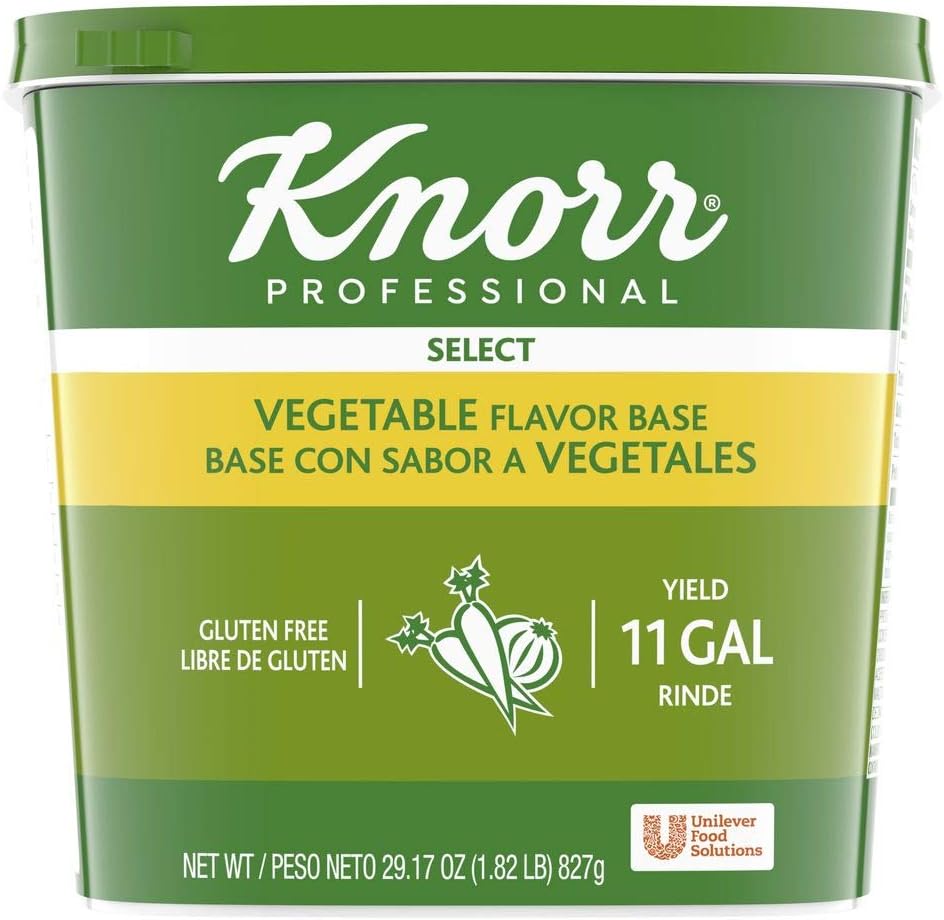 Knorr Professional Select Vegetable Base Bouillon, Vegetarian, Gluten Free, No added MSG, 1.82 Pound (Pack of 6)