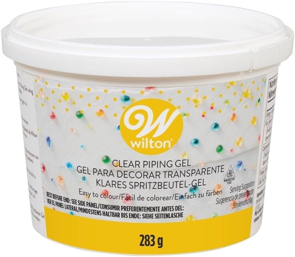 Wilton 704-9987 Clear Piping Gel 10 oz(283 oz), Packaging May Vary