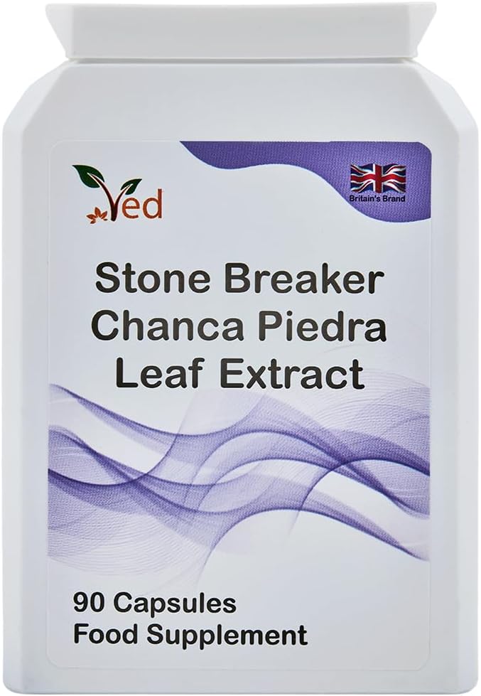 Ved Stone Breaker, Chanca Piedra Leaf Extract 1500 mg Kidney & Liver Support, Dissolve, Flush & Cleanse,90 Vegan Capsule (30 Days Supply)
