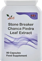 Ved Stone Breaker, Chanca Piedra Leaf Extract 1500 mg Kidney & Liver Support, Dissolve, Flush & Cleanse,90 Vegan Capsule (30 Days Supply)