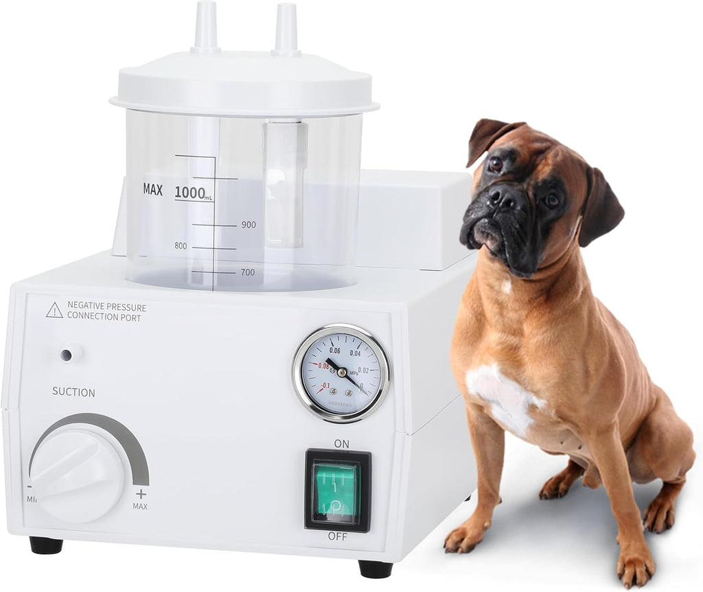 Portable Veterinary Suction Machine Home Use with 1000ml Capacity 110V
