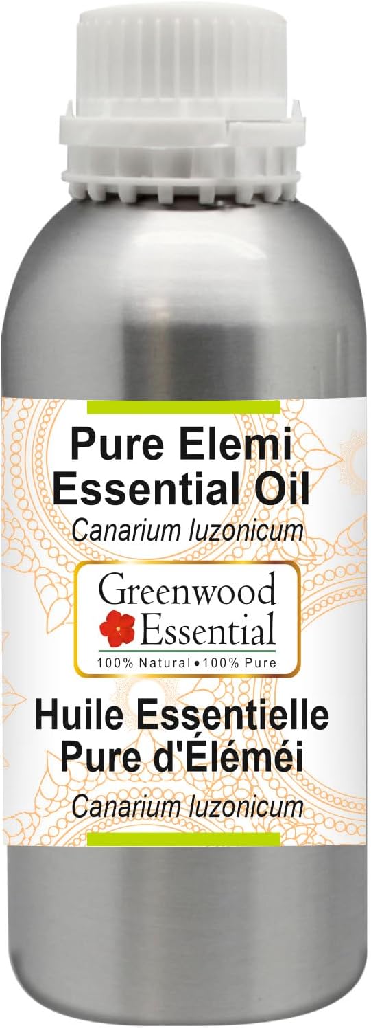 Greenwood Essential Pure Elemi Essential Oil (Canarium luzonicum) Steam Distilled 300ml (10 oz)