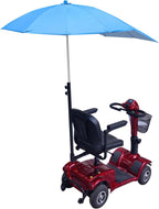 Sunshade Canopy for Mobility Scooters – UV & Rain Protection Electric Wheelchair Umbrella (Only Works with Scooters & Power Chairs Equipped with 1" x 1" Hitch Receiver) (Sky Blue)