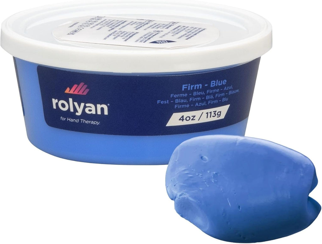 Sammons Preston Therapy Putty, Therapeutic Hand Exerciser, Theraputty for Finger and Hand Rehabilitation, Exercise Putty to Improve Hand Grip Strength, Occupational Therapy, 4 Ounce, Firm, Blue