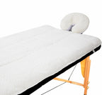 Oudain Fleece Massage Table Pad Set, 76 x 34 Inch Soft and Comfortable Massage Bed Pads, Thick Massage Table Pads Set Includes Pad and Face Rest Cover for SPA, Beauty Salon