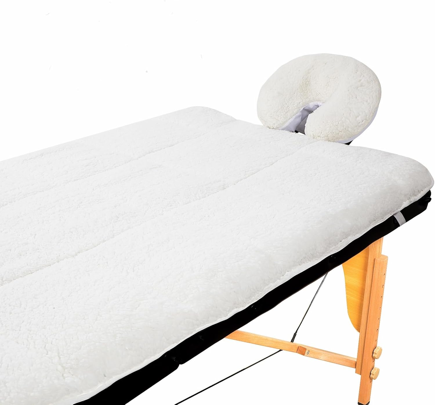 Oudain Fleece Massage Table Pad Set, 76 x 34 Inch Soft and Comfortable Massage Bed Pads, Thick Massage Table Pads Set Includes Pad and Face Rest Cover for SPA, Beauty Salon