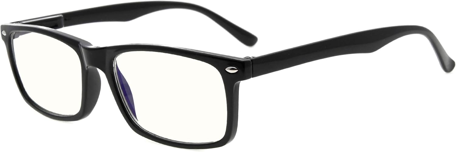 Eyekepper Anti Blue Light Glasses for Men Blue Light Blocking Glasses for Computer Eyestrain, Black