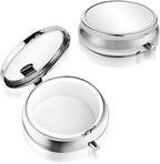Sibba Portable Medicine Pill Case, Travel Multi-Functional Moisture Proof Pill Box for Purse & Pocket, Cute Metal Medicine Pill Organizer Box for Vitamins, Fish Oil & Supplements(1 Compartment)