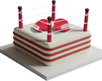 Hiboom Boxing Happy Birthday Cake Topper Boxing Glove Cake Decorations for Man Fight Sports Competition Style Birthday Party Supplies