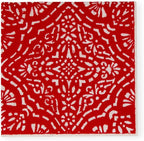 Caspari Annika Paper Cocktail Napkins in Red - 20 Per Package, 2 Packs