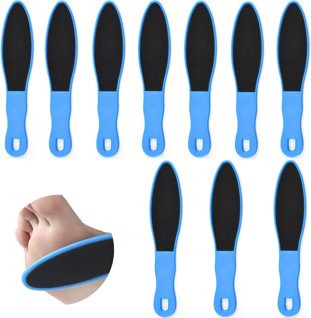 10pcs Double-Sided Foot Scraper, Reusable Foot File for Hard Skin Removal, Foot Scrubber for Wet Dry Cracked Heels, Foot Repair Tool