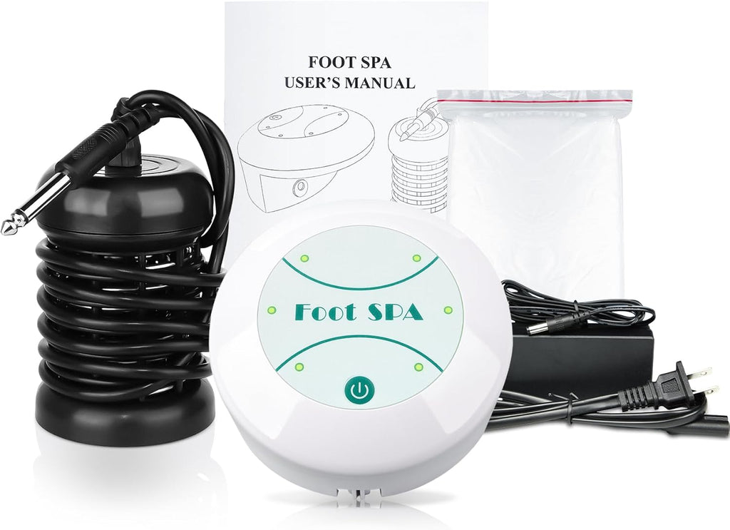 Foot Detox Machine, Portable Ionic Foot Bath Detox Machine, Ion Foot Spa Cleanser for Home Travelling USE with 10 Liners