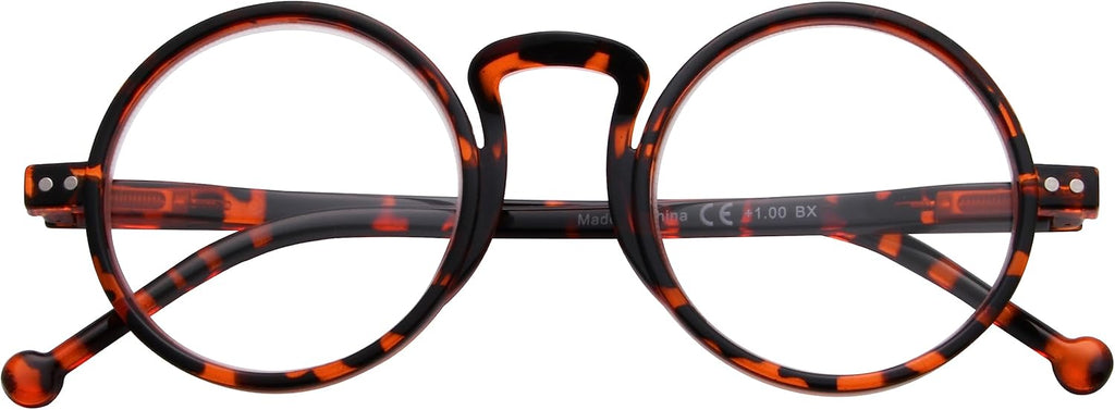 Eyekepper Round Reading Glasses for Women Men Retro Readers