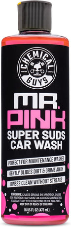 Chemical Guys Mr. Pink Car Wash Soap - 16 oz Super Suds Foaming Car Wash Soap for Cannon, Blaster, or Bucket Washing - pH Balanced, Safe on Wax, Sealant, Ceramic, and Clear Coat Finishes