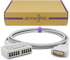 8.2FT 10 Leads Trunk AHA Cable Compatible with GE Marquette, 10K RES. TPU Direct Connect Cord with 15-Pin Monitor Connector