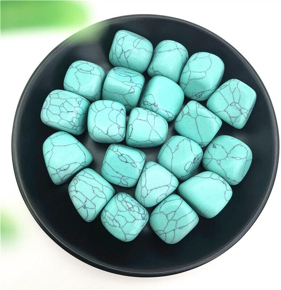Health & Household 100g Natural Blue Turquoise Quartz Crystal Polished Cube Stones Healing Decor Stones and Minerals