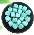 Health & Household 100g Natural Blue Turquoise Quartz Crystal Polished Cube Stones Healing Decor Stones and Minerals