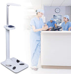Professional Digital Physician Scale - Multifunction Body Weight and Ultrasonic Height Analyzer - 440lbs Capacity Medical Scale 31.5-76.77 in