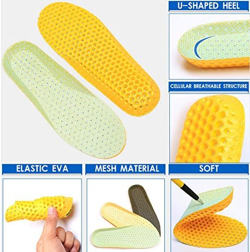 XINIFOOT 3 Pairs Comfortable Breathable Insoles - Comfort Cushioned for Running Walking Hiking, Replacement Comfort Inserts Shoes Pad for Men (US8-11)