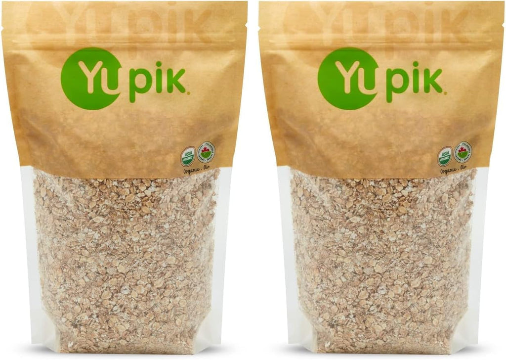 Yupik Organic Barley Flakes, 2.2 lb, Non-GMO, Vegan (Pack of 2)