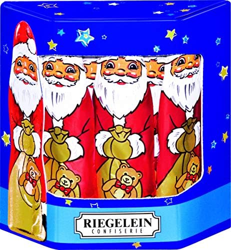 Riegelein Solid Santa's in Gift Box - 10 Pieces