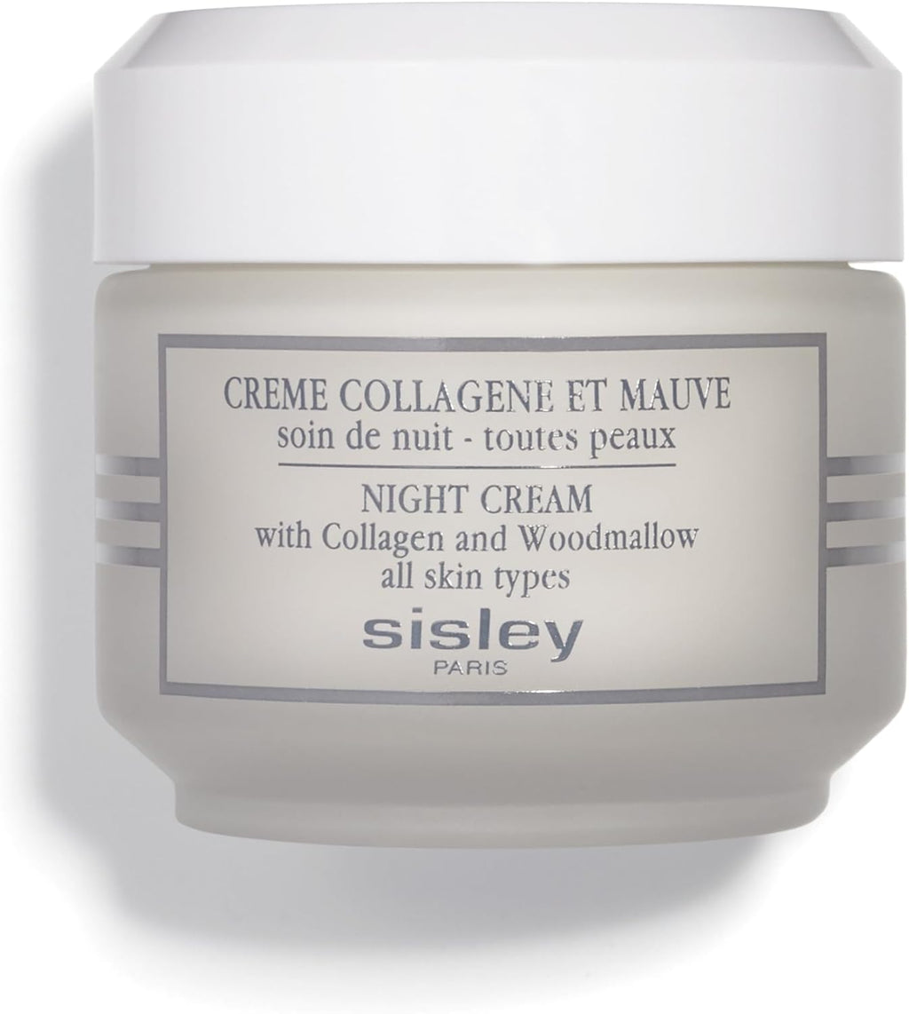 Sisley Paris Night Cream with Collagen and Woodmallow - 50 mL - Night Moisturizer - Helps Prevent Appearance of Wrinkles & Lines