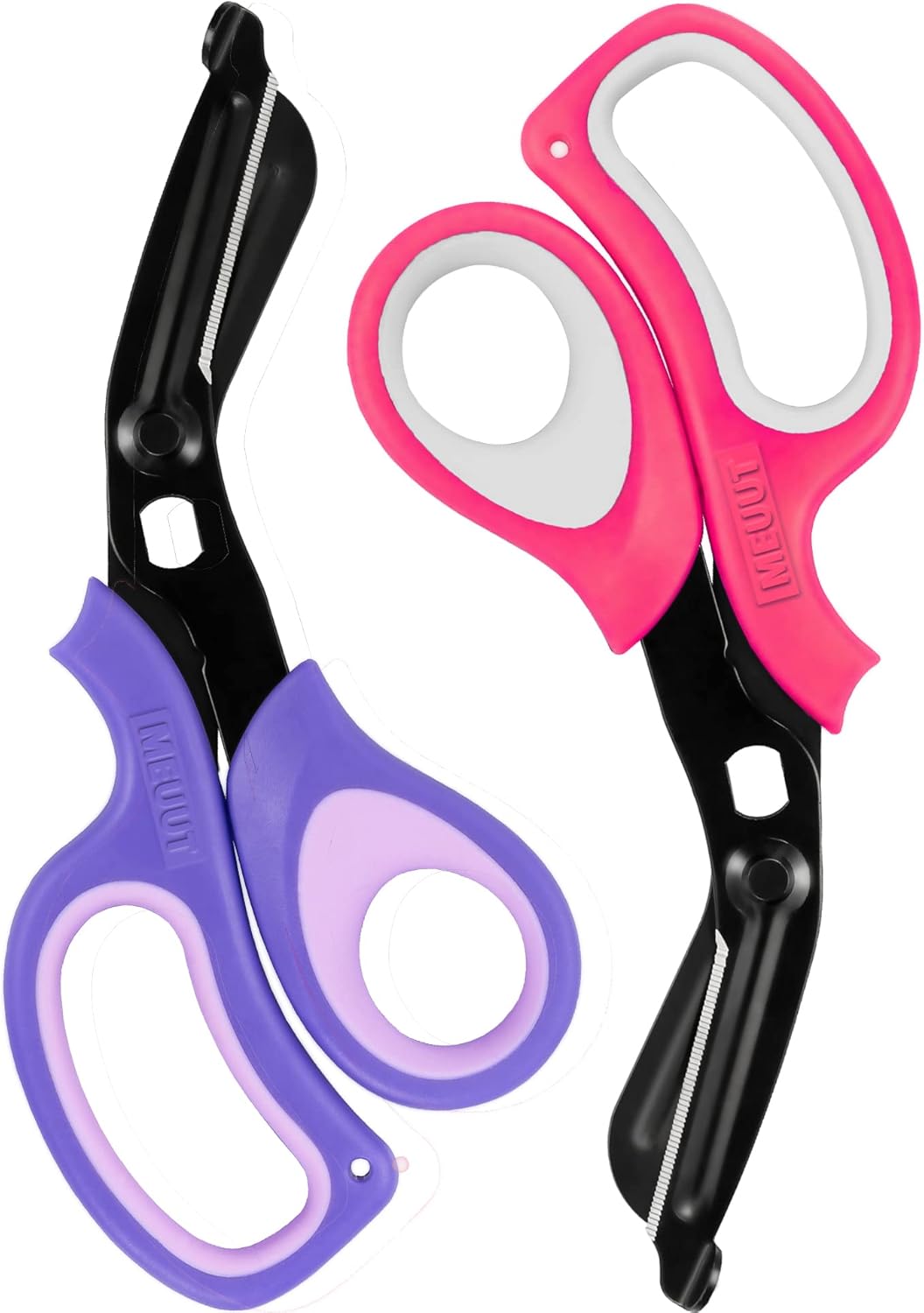 MEUUT 2 Pack Medical Scissors Trauma Shears -8 inch Patented Bandage Scissor Heavy Duty Surgical Grade EMT Scissors for EMT Workers Doctors Nurses