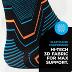 VITTO Ankle Brace for Sprained Ankle - Ankle Compression Sleeve for Men & Women. Ankle Support to Stabalize the Ankle Joint for Injury Prevention and Ankle Sprain Relief (L)