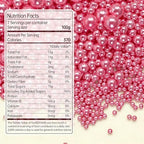 Rose Gold Pearl Sugar Sprinkles for Cake Decorating, 150g/5.29oz Mix Size, Candy Pearl Sprinkles, Pearl Cake Decorations, Cupcake, Cookie, Foodgrade Topper, Wedding Party Supplies