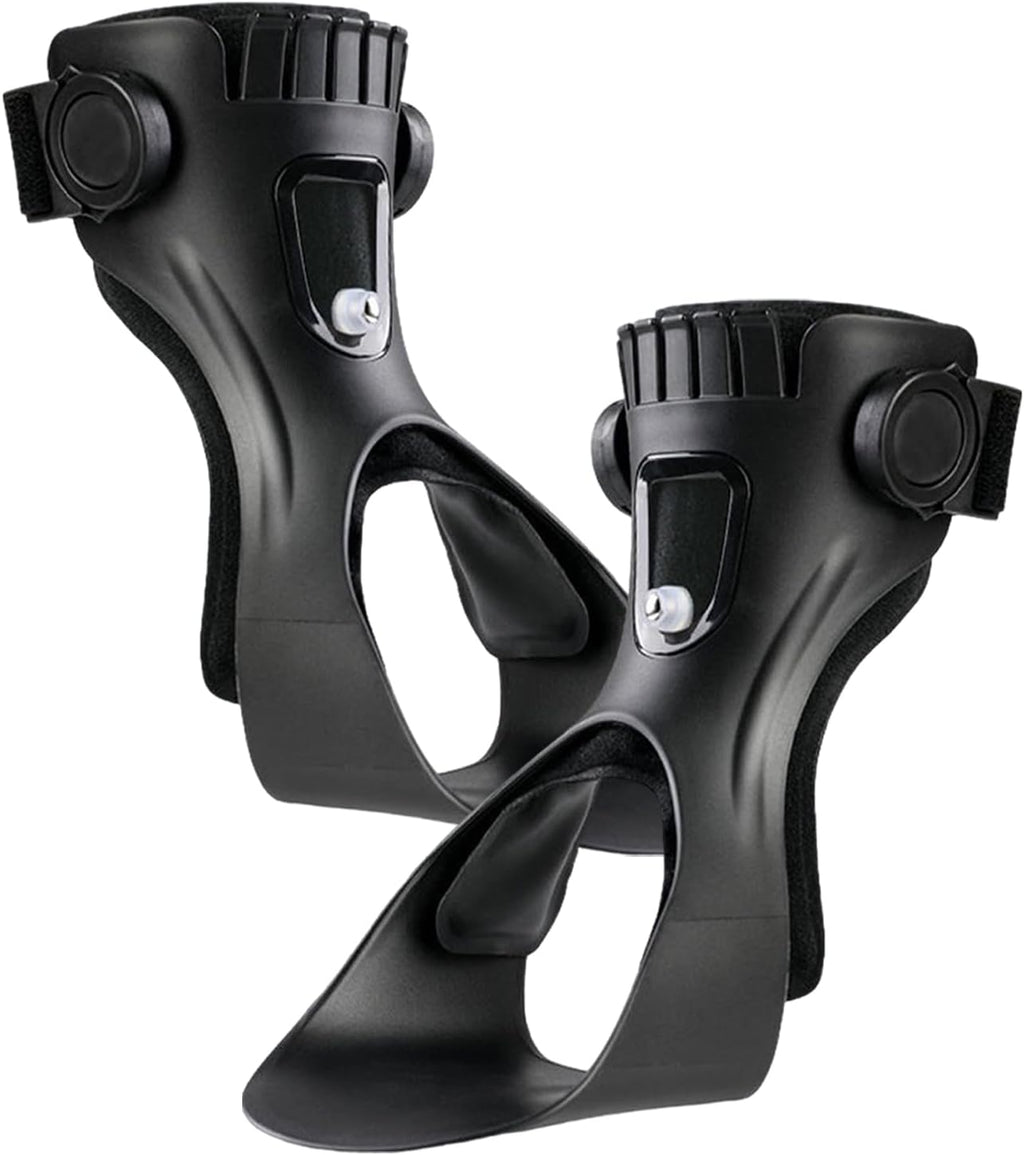 2 Set Drop Foot Brace Orthosis - Drop Foot Rest | Adjustable Ankle Feet Orthosis Support with Inflatable Air-Bags | for Plantar Fasciitie Improve Walking Gait, Effective Relieve Paines (Right + Left)