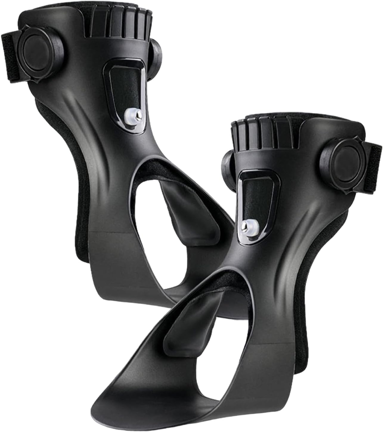 2 Set Drop Foot Brace Orthosis - Drop Foot Rest | Adjustable Ankle Feet Orthosis Support with Inflatable Air-Bags | for Plantar Fasciitie Improve Walking Gait, Effective Relieve Paines (Right + Left)