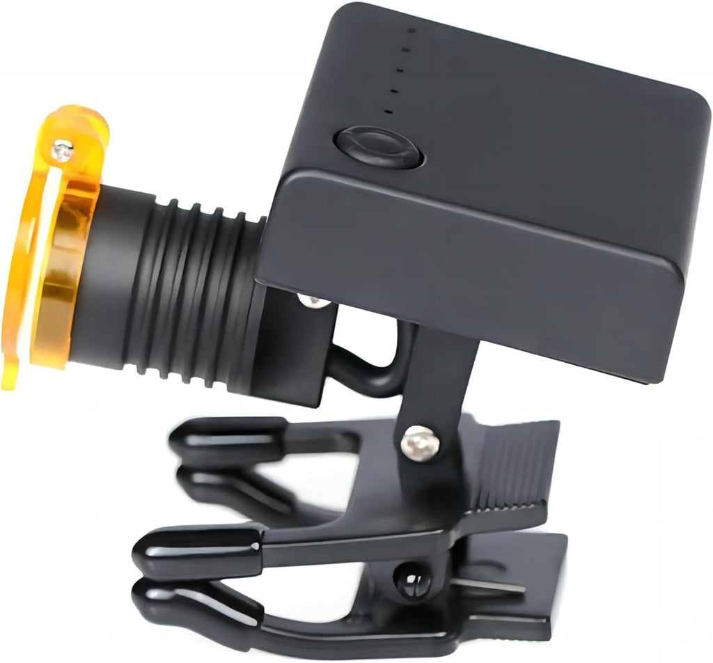 Alkita 3.5X420MM Binocular Loupe 5W Headlight Lamp Clip-on Loupes with Filter for Magnifier Black DY-007 + Aluminum Box