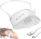 4 in1 Anti Snoring Device with Gentle Moisturizing Mist,Wearable Nose Snoring Aid with Adjustable Airflow,Drug-Free Night Breathing Support for Dry Air (Black, m)