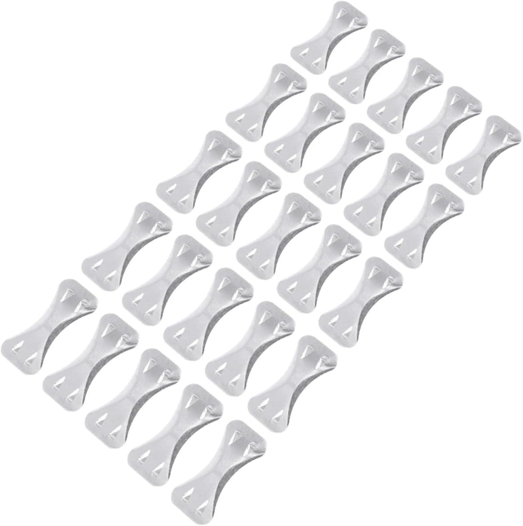 Wakauto 50Pcs Aluminum Alloy Metal Bandage Clips Wrap Fastener Buckle Elastic Bandage Clips for Medical and Clothing Use Simple Design