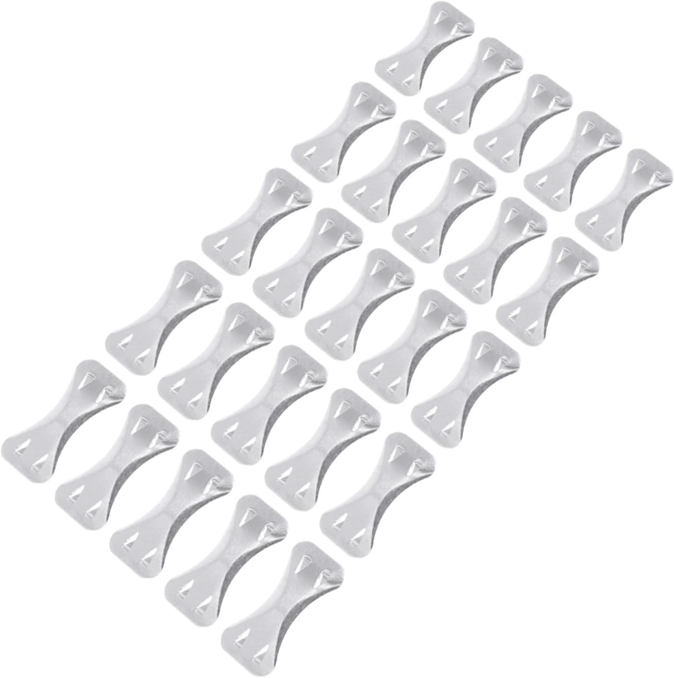 Wakauto 50Pcs Aluminum Alloy Metal Bandage Clips Wrap Fastener Buckle Elastic Bandage Clips for Medical and Clothing Use Simple Design