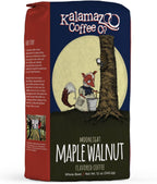 KALAMAZOO COFFEE COMPANY Maple Walnut Whole Bean Coffee - Moonlight Maple Walnut Flavored Coffee | 12oz Bag (1 Pack)