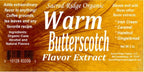 Warm Butterscotch Flavor Extract Organic 2 oz – Butterscotch Flavoring Water Soluble, Sugar Free Flavor Drops for Baking, Coffee, Candy, Ice Cream, Food Grade Natural Flavoring