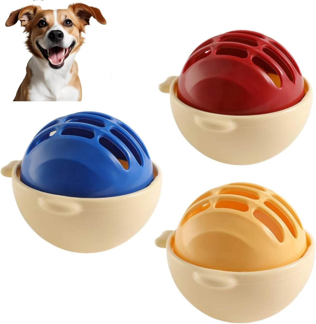 Pet Hair Remover Laundry Ball, 3 Pack Reusable Washing Machine Hair Catcher, Reusable Clothes Anti-Winding Adsorption Hair Catcher, Blue/Red/Yellow, 3.15 x 2.7 inches