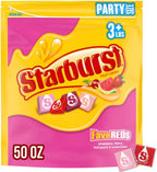 STARBURST Fruit Chews Candy - FaveREDS STARBURST Candy Bulk Individually Wrapped, Party Size Bag, 50 oz, Pack of 1