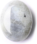WHAL&YUNE Labradorite Palm Stone Healing Crystals Worry Stone Natural Polished Stone for Meditation Energy Balancing Therapy Hot Massage Gifts -1.7 inches (1PC)