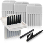32pcs Hearing Aid Filters, Wax Guard Filters for Phonak, Widex, Unitron and Resound, Hearing Aids Cleaner with Cleaning Brush kit Accessories, 4 Packs/32 Filters (Gray)