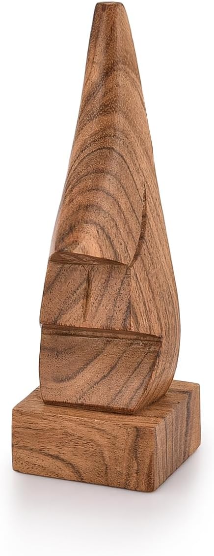 NIRMAN Display Stand Wooden Nose Shaped Eyeglass Holder/Spectacle Display Stand-Unique Desktop Accessory and Gifts Home Décor (2" x 2" x 6")
