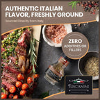 Tuscanini Premium Italian Medley Spice Grinder, .56oz | Freshly Ground Italian Seasoning | Product of Italy
