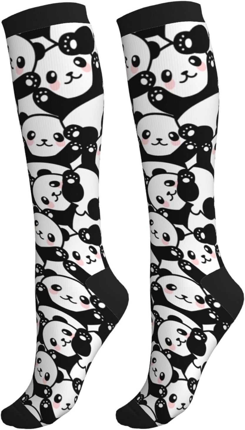 Compression Socks Calf Knee High Support Socks Novelty For Women Men Athletic Running Hiking Nurse