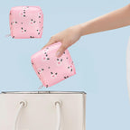 Portable Sanitary Napkin Pouch - Waterproof Travel Organizer Bag with Multi-Compartment Design for Feminine Hygiene and Period Products