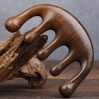 Handheld Wooden Massage Comb for Head and Scalp-Relaxation and acupoint Massage Tool