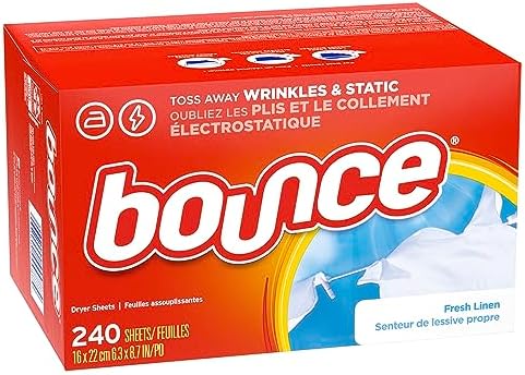 Bounce Fabric Softener Sheets, Fresh Linen Scent, 240 Count
