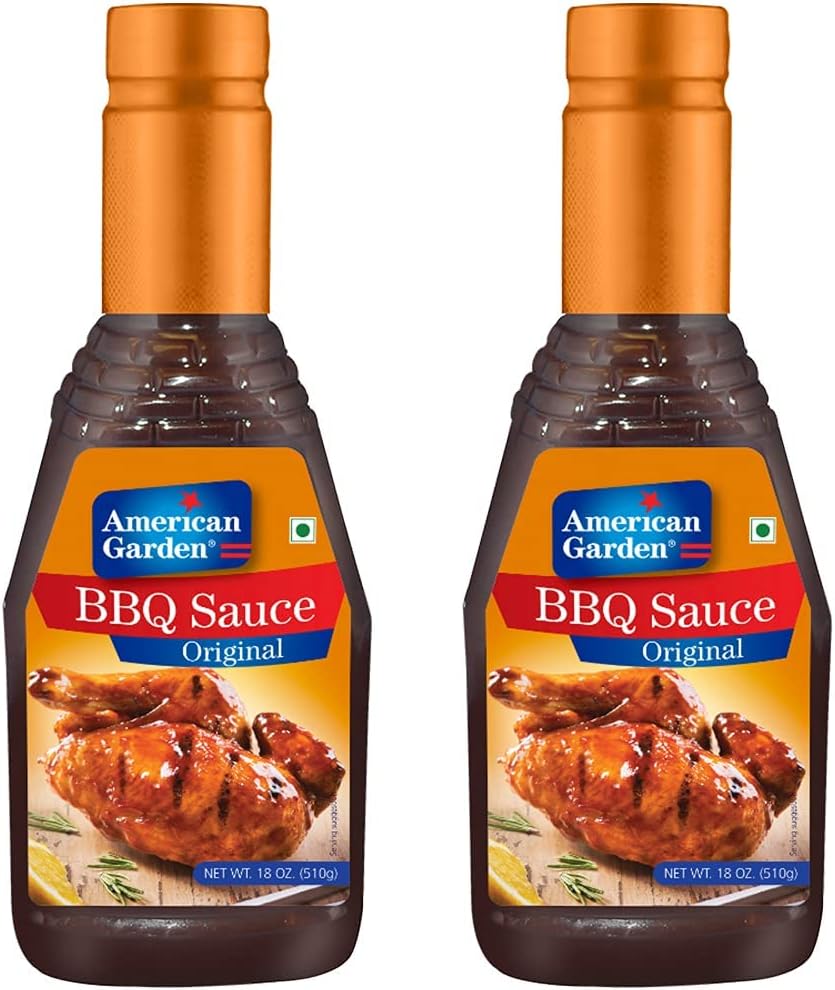 American Garden Original BBQ Sauce, 18 oz Bottles, 4 Pack, Versatile Grilling and Dipping Sauce, Classic Sweet and Tangy Flavor