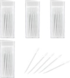 WLLHYF 200Pcs Double Head Plastic Dental Floss Interdental Brush 2-in-1 Disposable Plastic Dental Toothpicks Braces Cleaner Brush Oral Care Travel Teeth Stick (50pcs/Box)